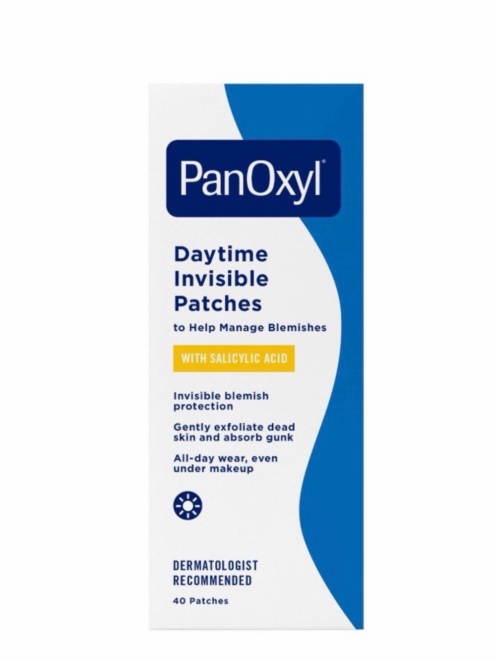 PanOxyl Daytime Invisible Acne Patches – White/Blue